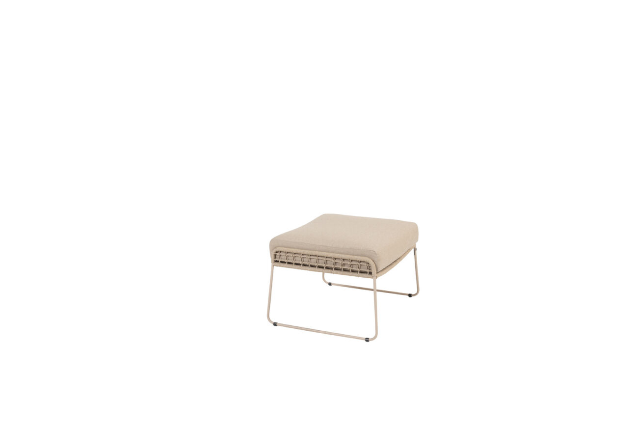 Taste Albano Footstool With Cushion - Latte Rope